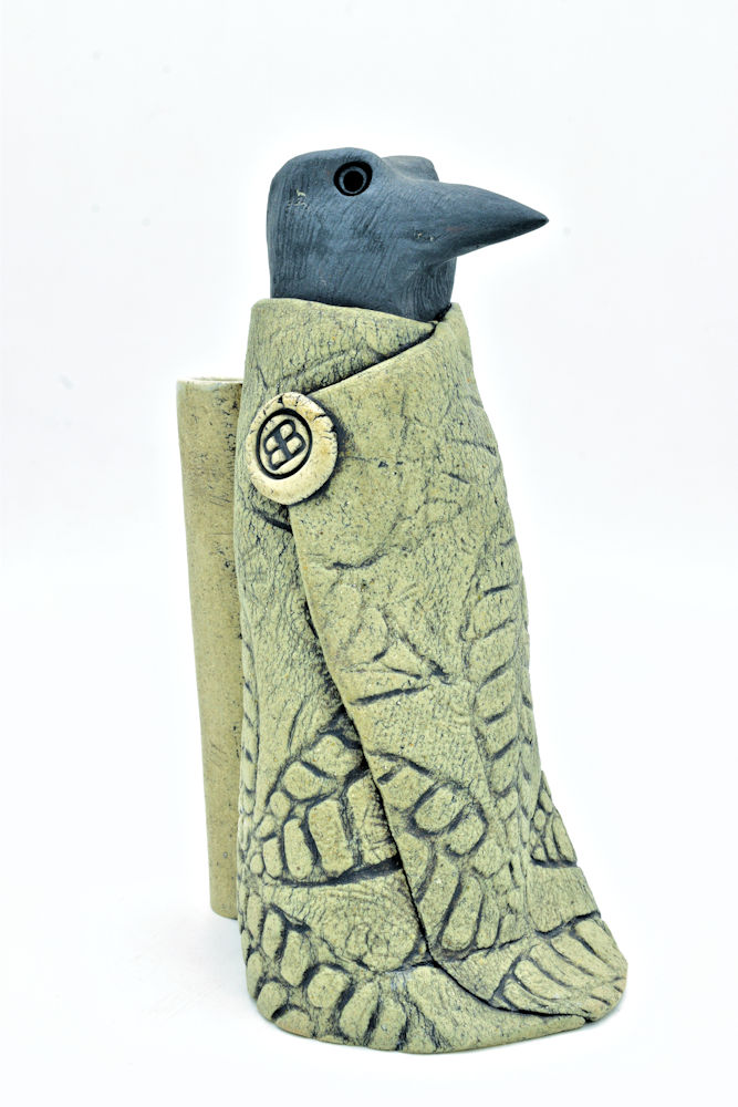 Crow-Kin #949V (Vase) by B.G. Dodson