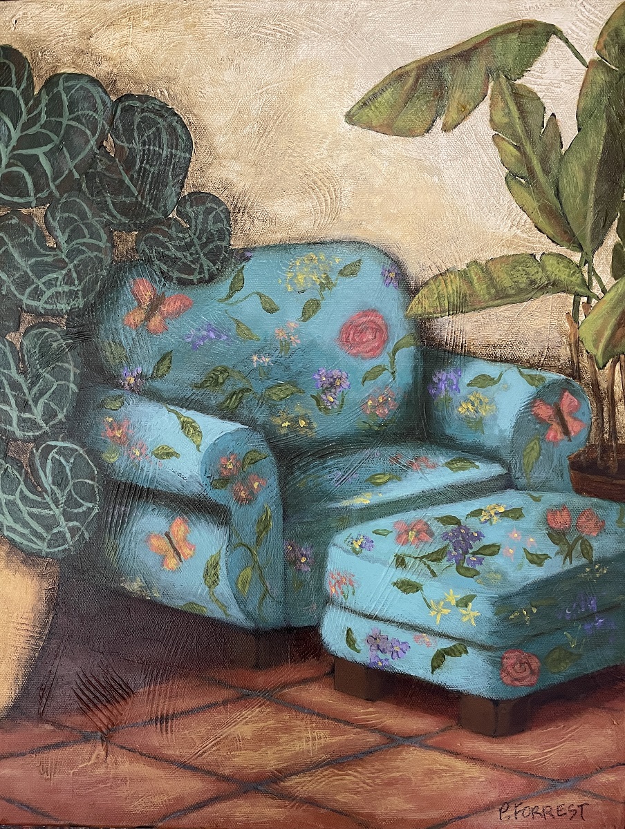 When She Sat in the Chair It Felt Just Like Sitting In Her Garden by Penny Forrest