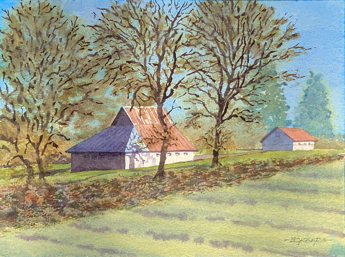 Old Barn, New Roof by Chris Eckberg